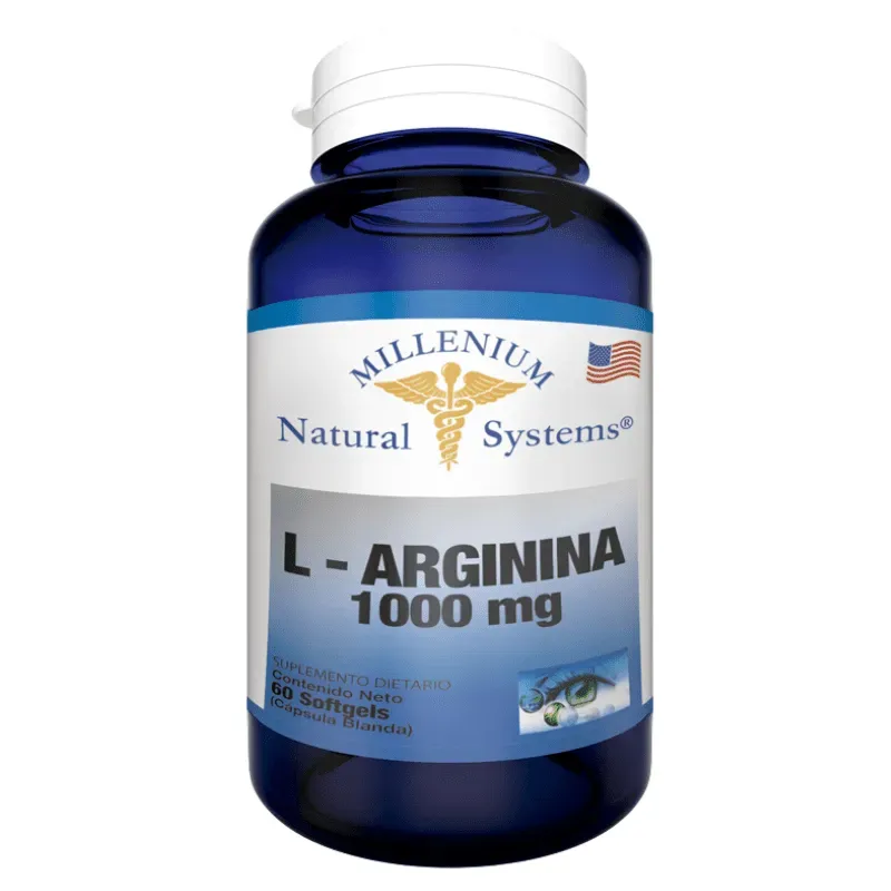 L- ARGININA 1000MG 60 SOFTGELS MILLENIUM