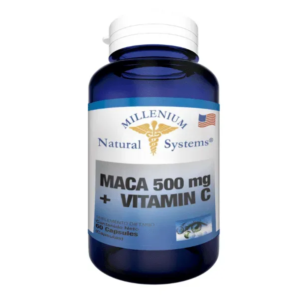 MACA 500MG+ VITAMIN C 60 CAPSULAS MILLENIUM