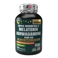 SUPER MANESIUM MELATONIN ASHWAGANDHA X 100 CAP POTE