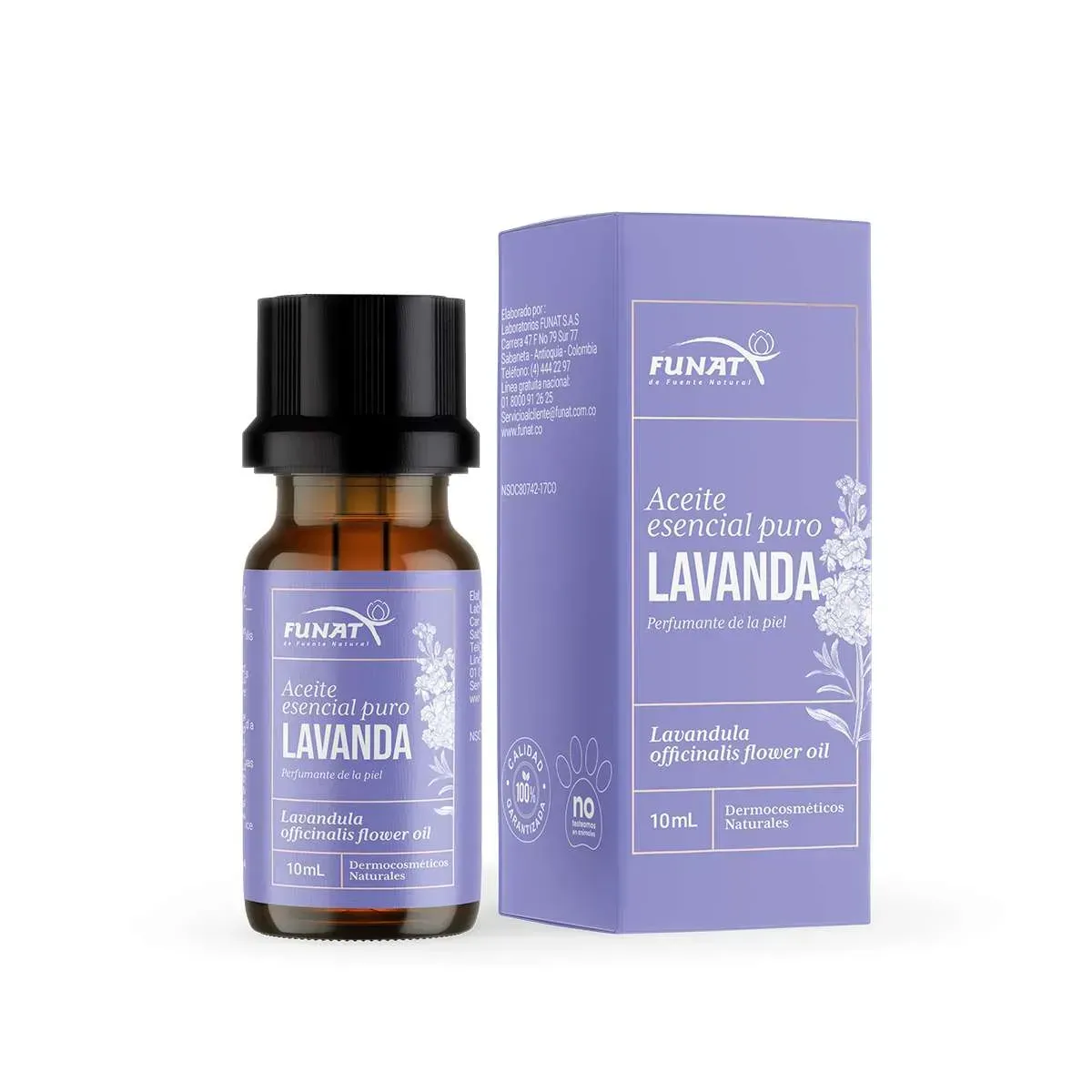 ACEITE ESENCIAL PURO LAVANDA 10ML FUNAT