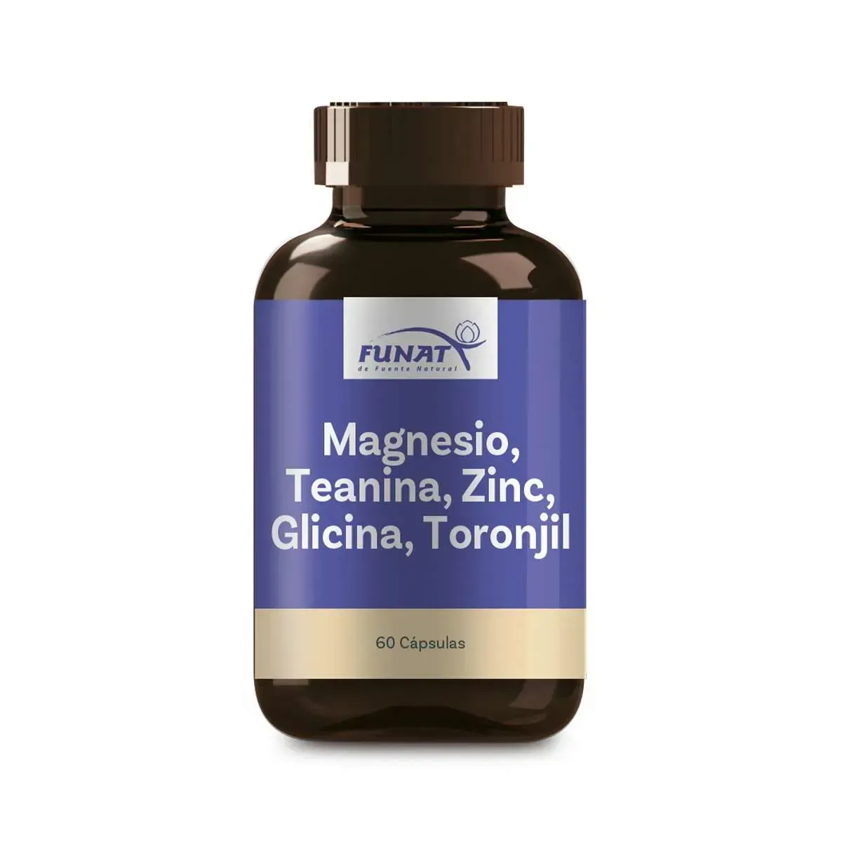 MAGNESIO,TEANINA,ZINC,GLICINA,TORONJIL 60 CAPSULAS FUNAT