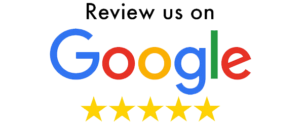 A google logo that says review us on google