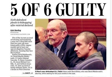 A Newspaper Article About 5 Of 6 Guilty — Barbara, CA — Steele Law Firm
