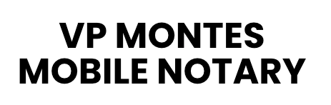 Black text: VP MONTES NOTARY.