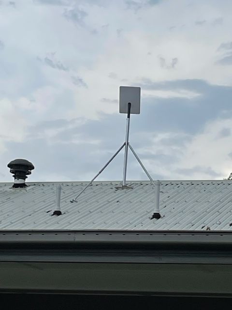 Starlink Satellite Dish Mounted on a Concrete Structure — Apex Antenna Solutions Pty Ltd in Whitsundays, QLD