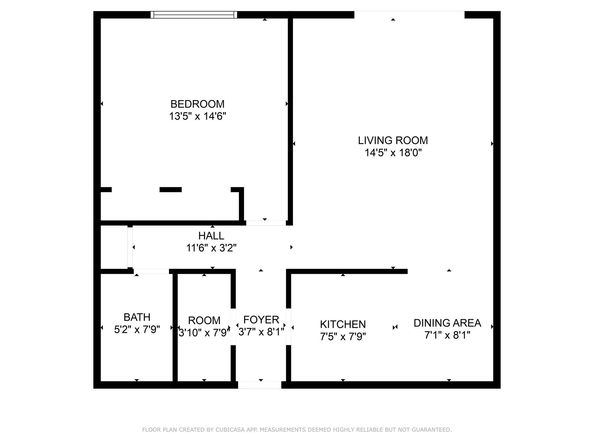 A black and white floor plan of a house.