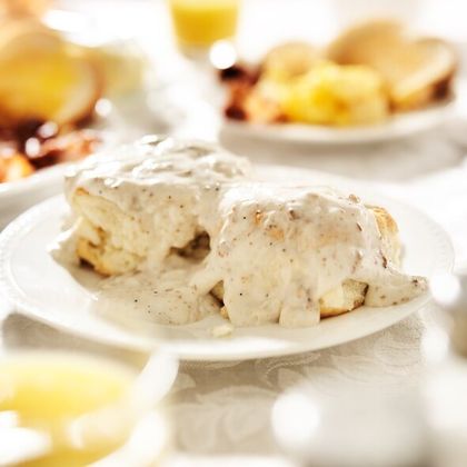 Biscuit with Sausage Gravy —Breakfast Food – Oxford, PA