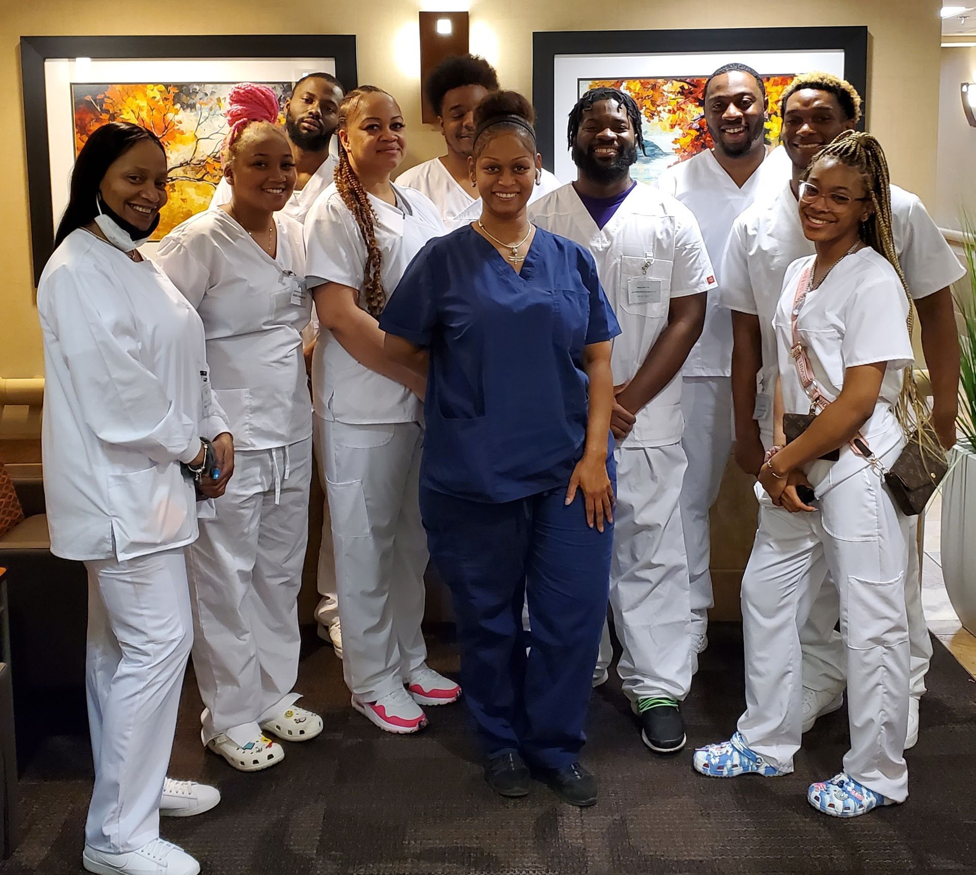 Nursing Student With Their Instructor