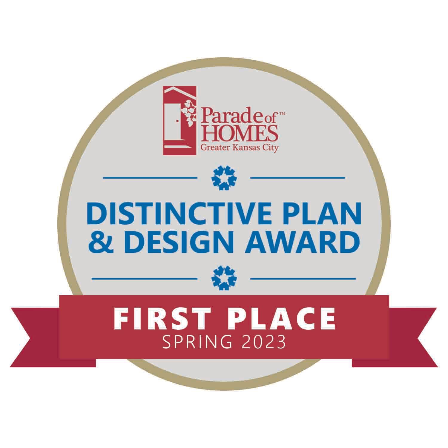 1st place in Distinctive Plan & Design