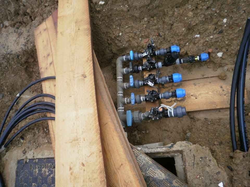 dettaglio impiantistica di irrigazione