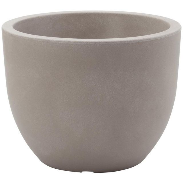 vaso sferico grigio