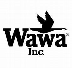 Black logo Wawa inc. with goose in flight