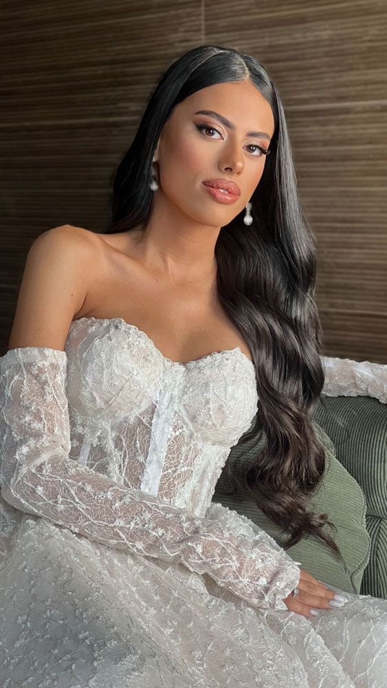 שמלות כלה 2025 מחורזת מחוך