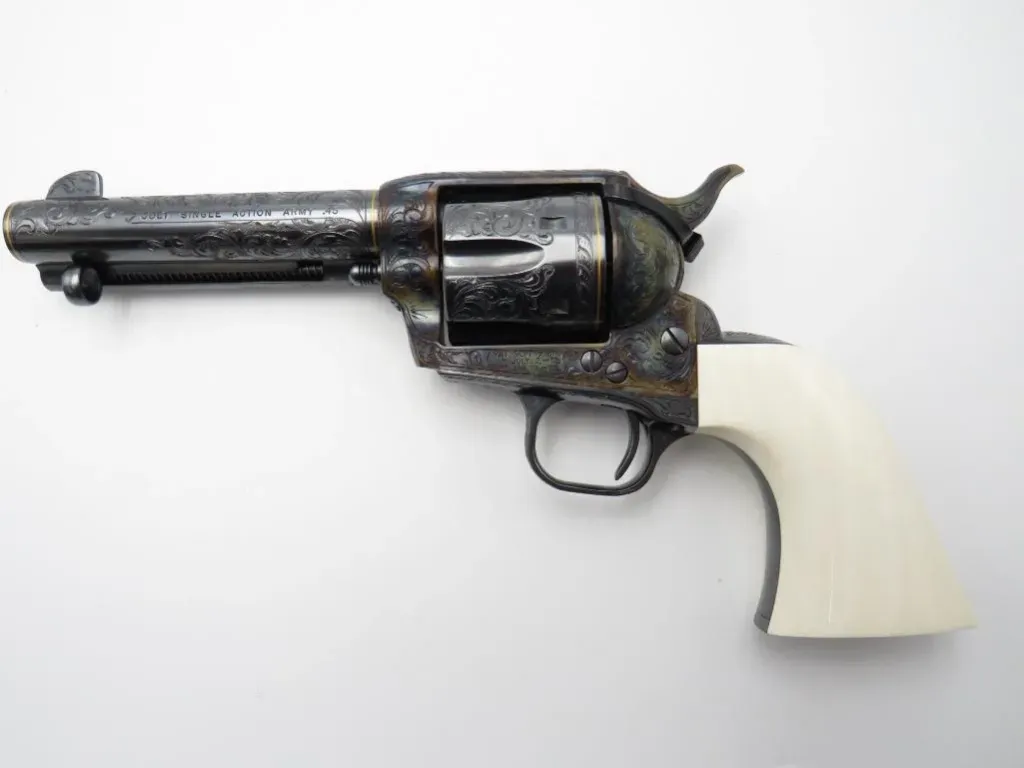 Engraved Colt Single Action Army Revolver