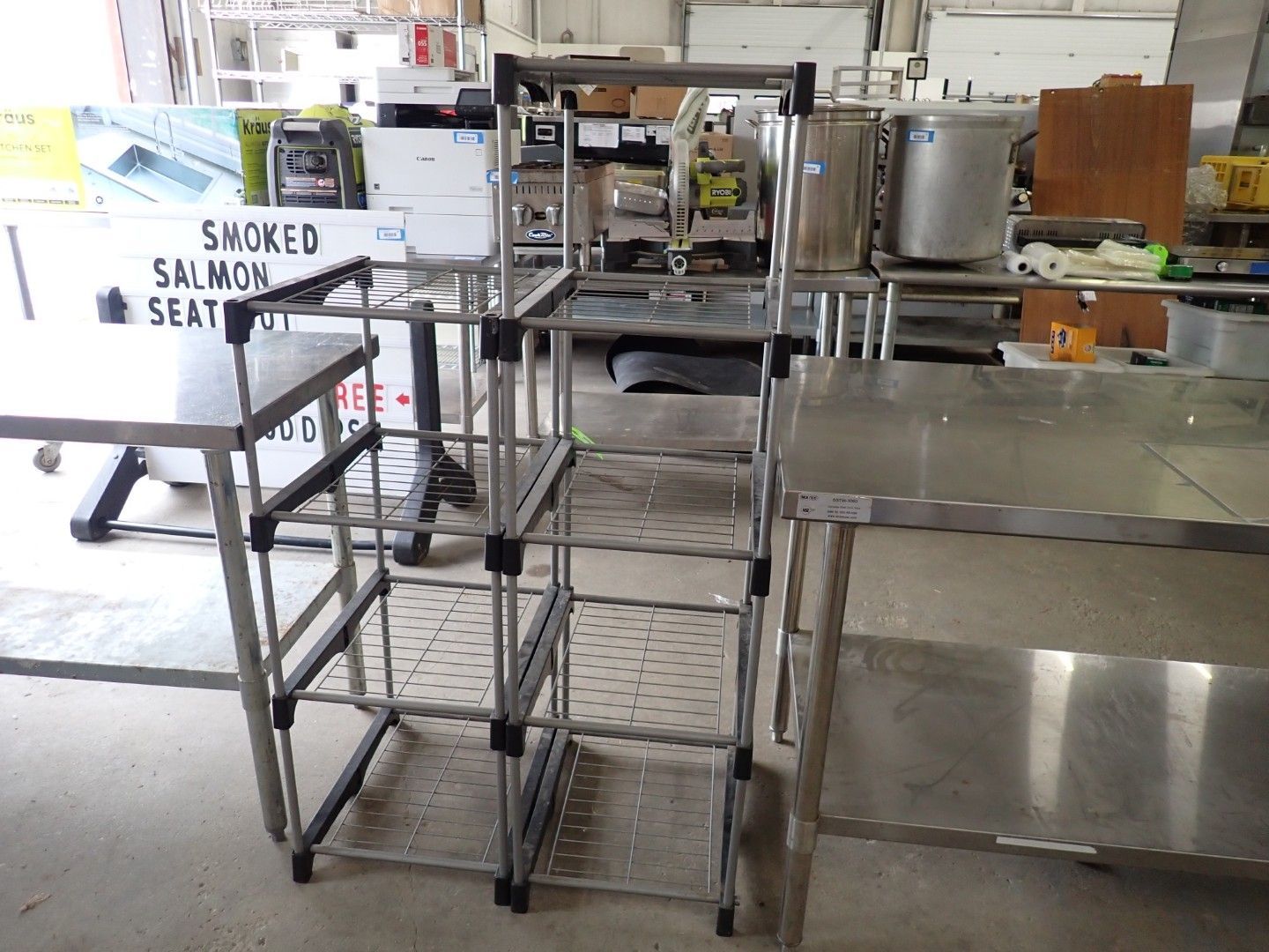 Metal prep tables