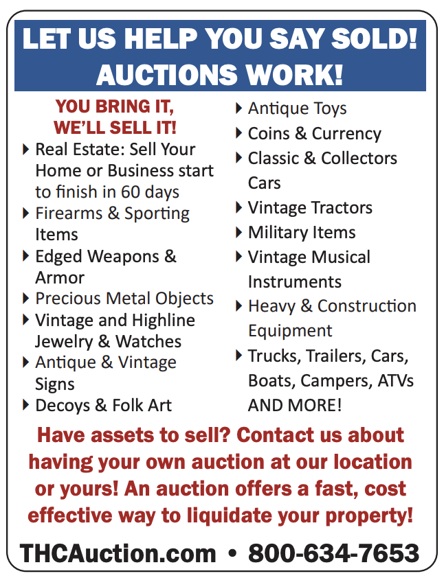 Let us help you say sold! Auctions work! Flier