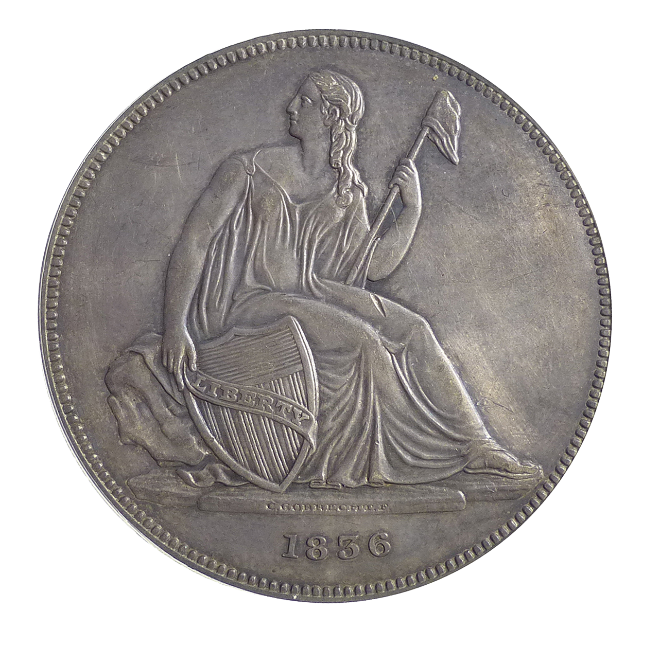 1836 Gobrecht Seated Liberty Dollar