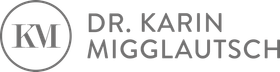Logo für Dr. Karin Migglautsch; ein Kreis mit