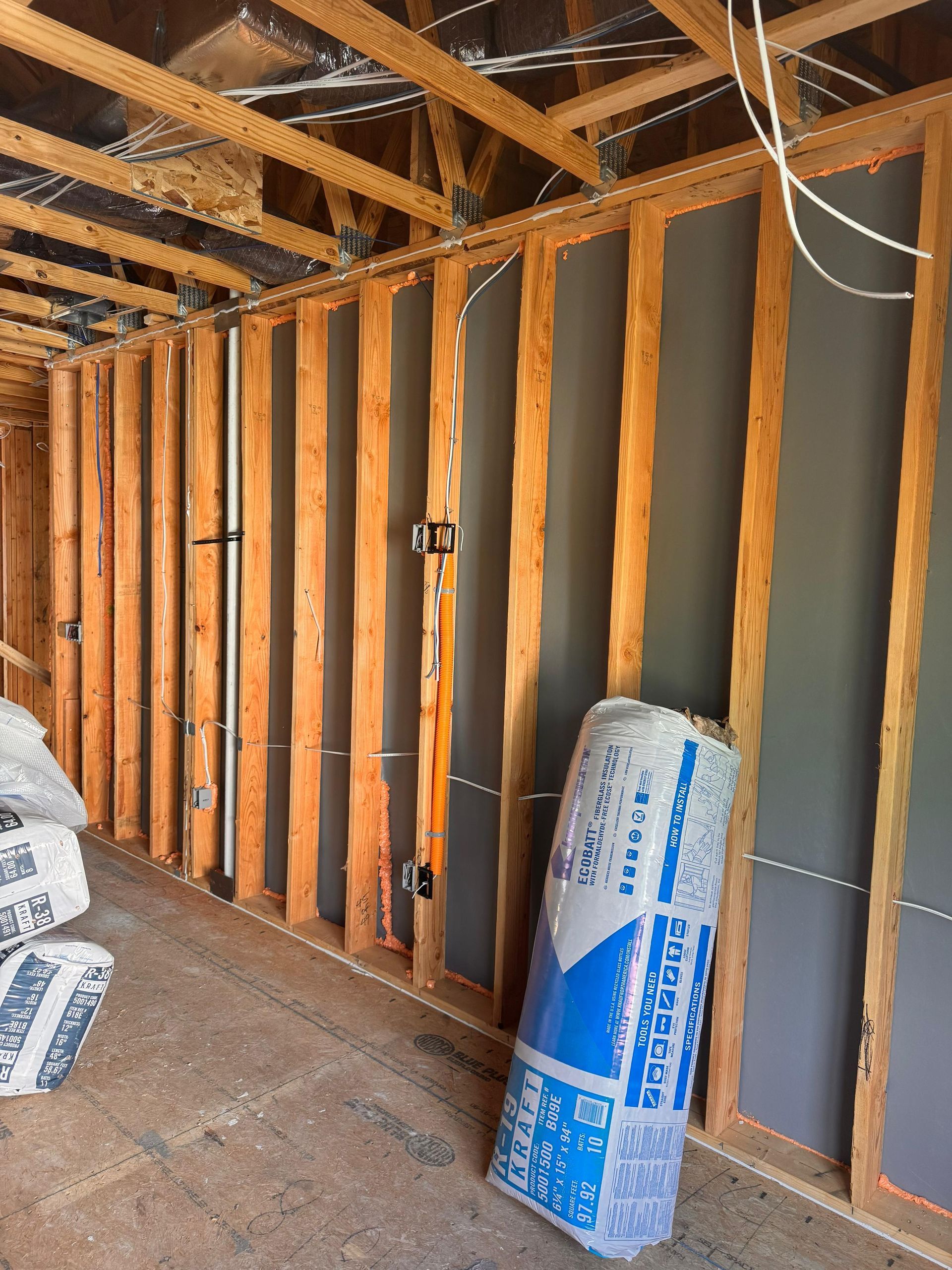 before exterior wall insulation near Manalapan NJ