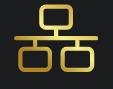 A gold icon on a black background that looks like a chinese symbol.