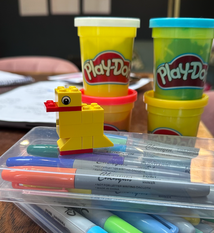 Play dough and lego serious play