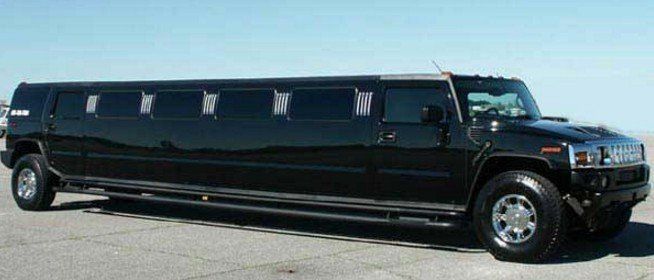 black Hummer limousine