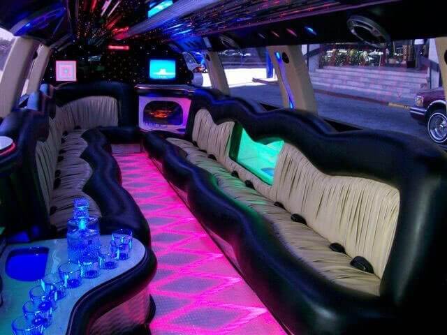 white Hummer limousine