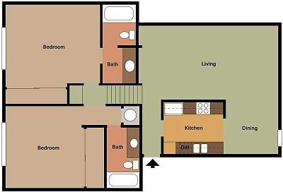 2 Beds | 2 Baths Floorplan