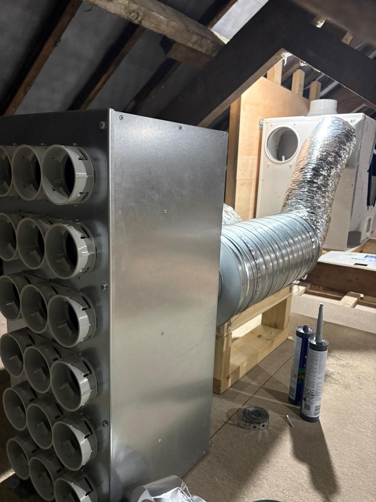 MVHR Installation in roof