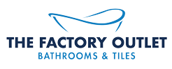 A logo for the factory outlet bathrooms and tiles.