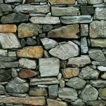 Natural Stone Retaining Wall, Dunedin City, New Zealand.