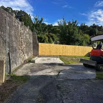 Before: Backyard concrete area prepared for new slab, Corstorphine, Dunedin