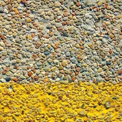 Example of exposed aggregate and coloured concrete, showcasing Dunedin's decorative concrete options.