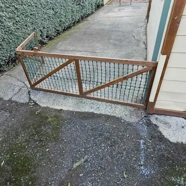 Before: Existing old and worn out 15sqm concrete carport, Macandrew Bay, Dunedin.