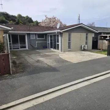 Before: Existing driveway prior to exposed aggregate replacement, Abbotsford, Dunedin
