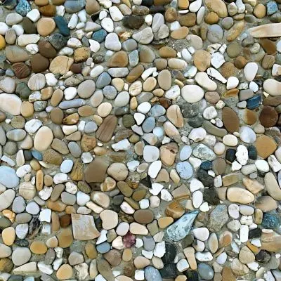 Exposed aggregate surface for a patio at a Dunedin business.
