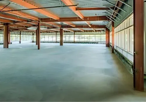 Newly poured industrial concrete floor in Green Island.