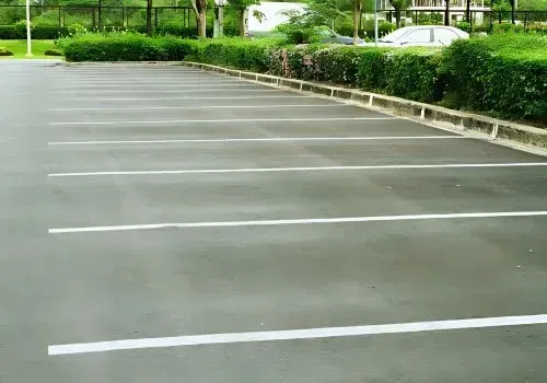 Newly constructed concrete car park in Caversham, Dunedin by Dunners Concrete.