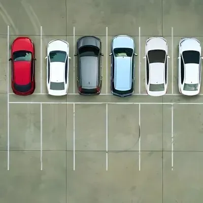 Professionally poured concrete car park in Dunedin City Centre.