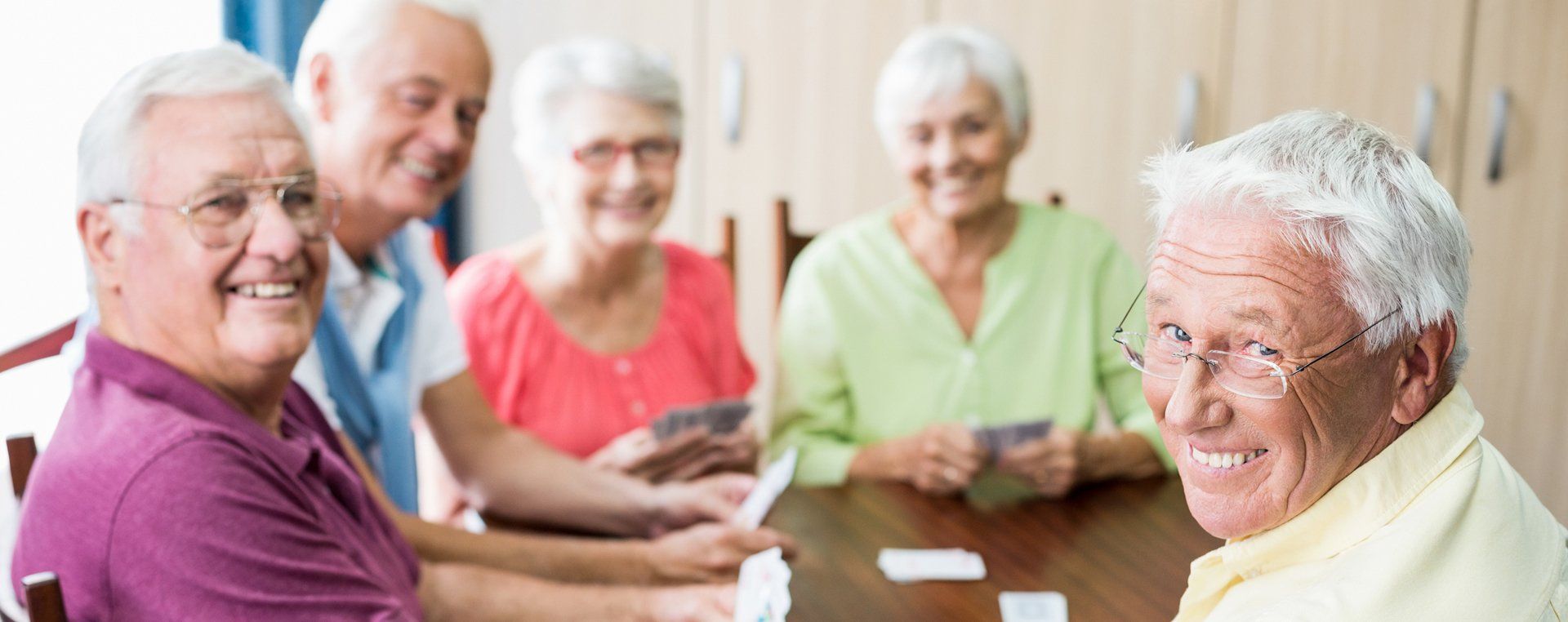 Residents of Castro Valley, CA Enjoying Card Game
