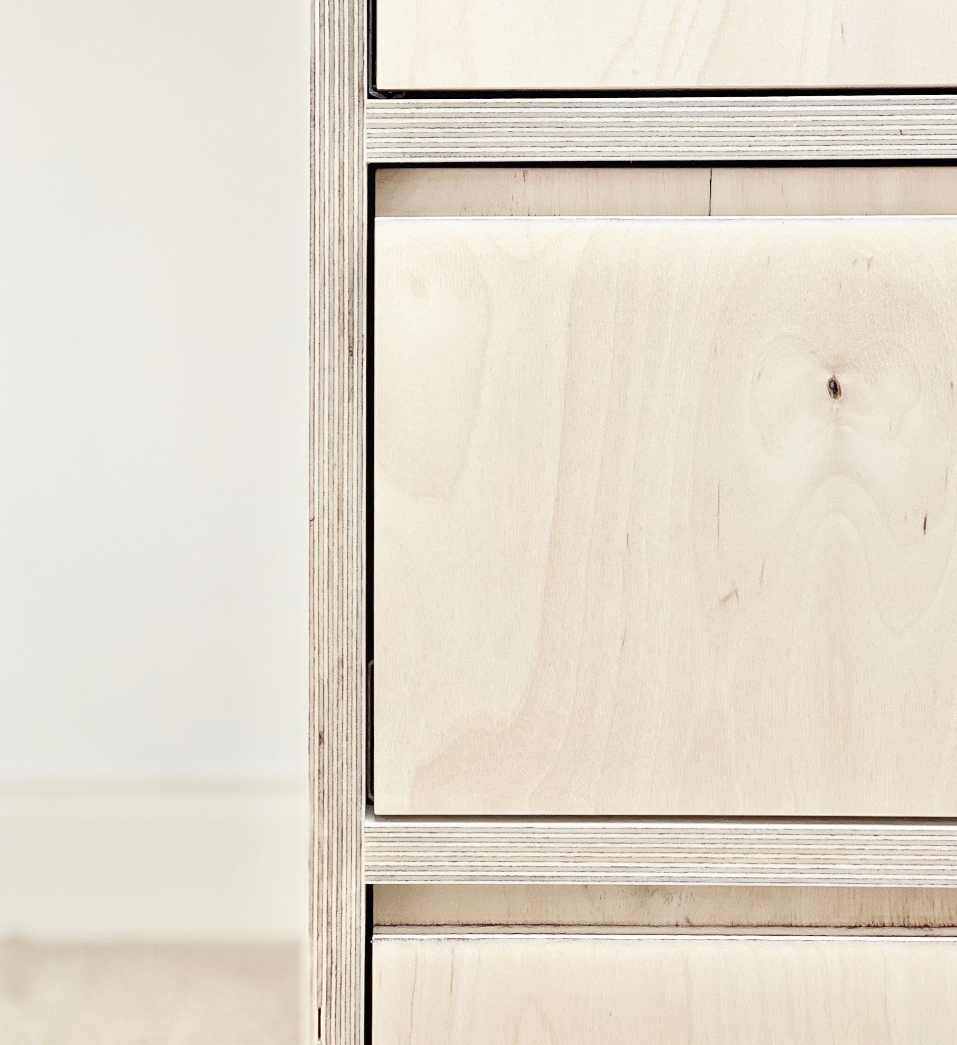 birch ply drawer handle detail