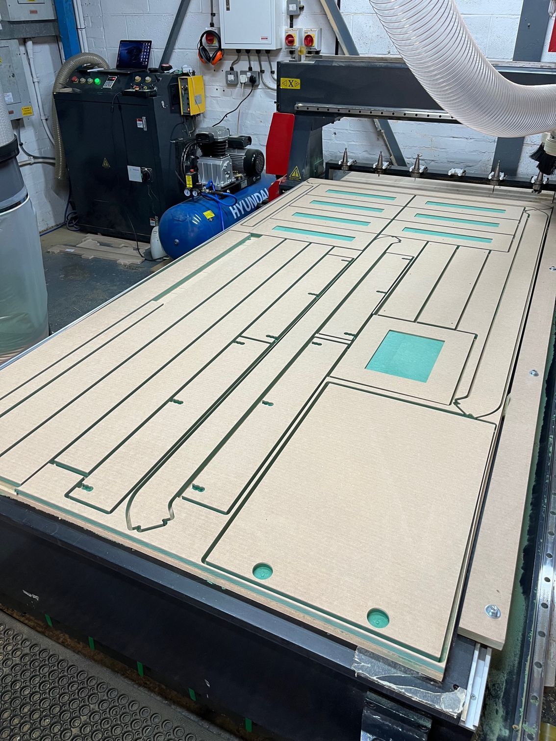 CNC cut MR MDF components