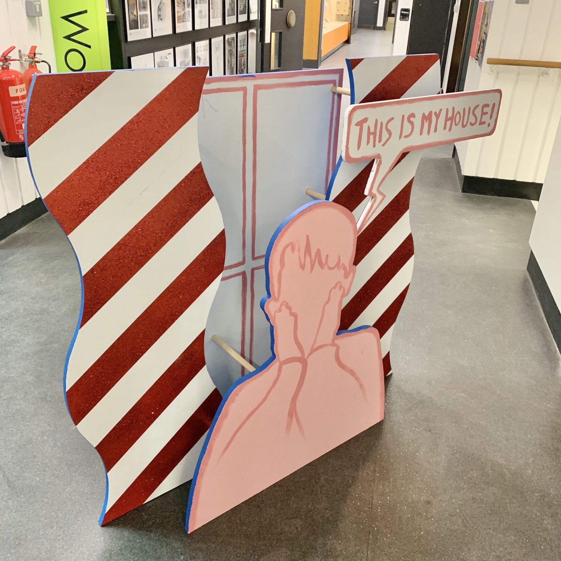 home alone stage prop