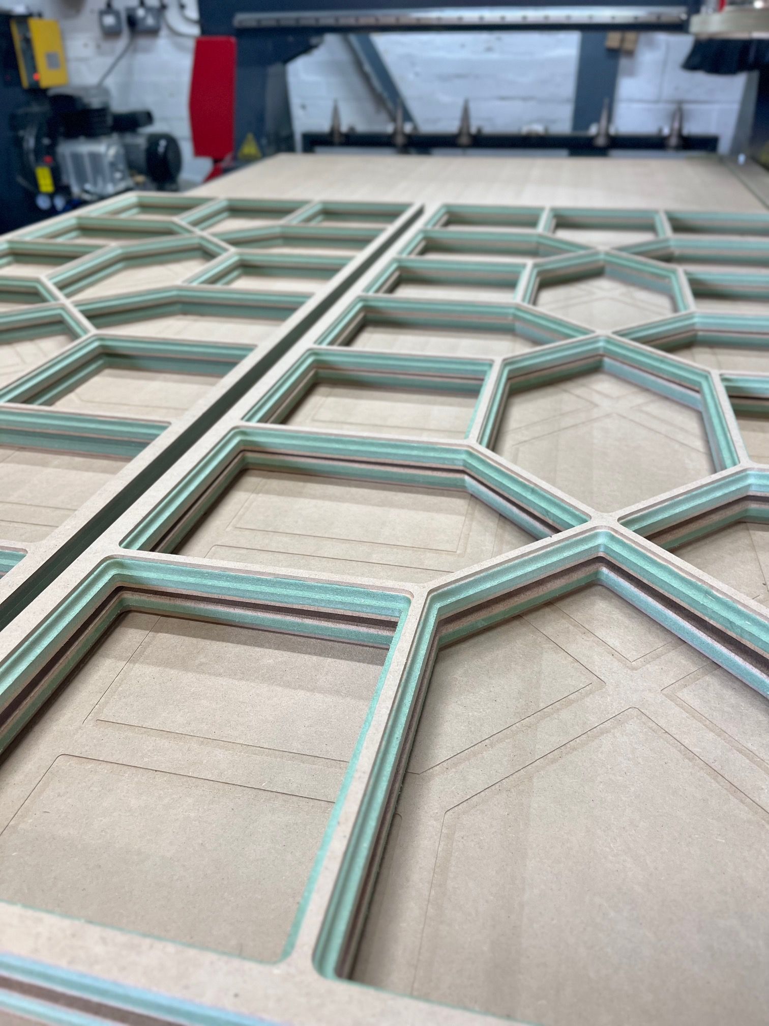 CNC cut fretwork windows
