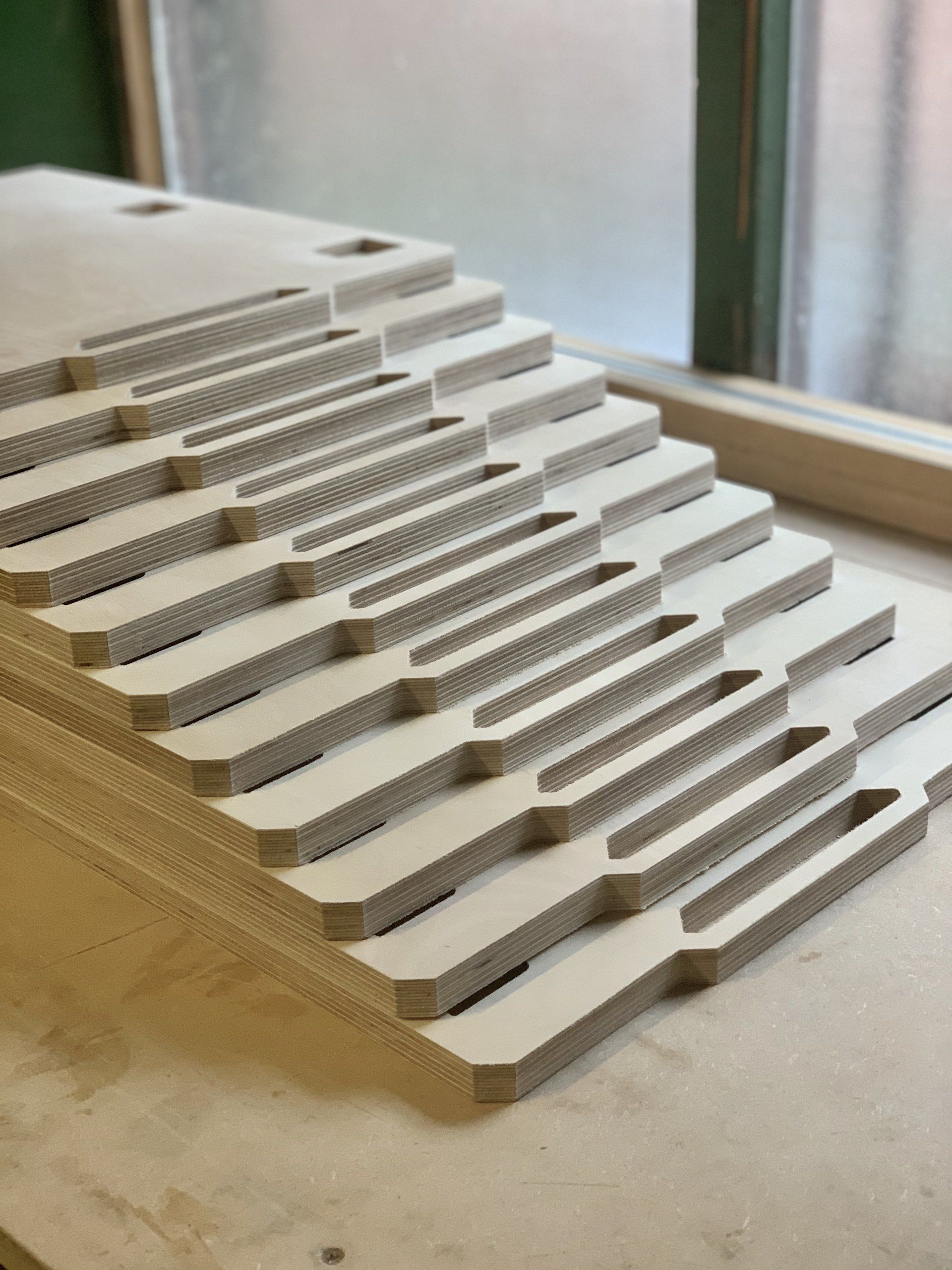 festoon sustainer drawers CNC cut