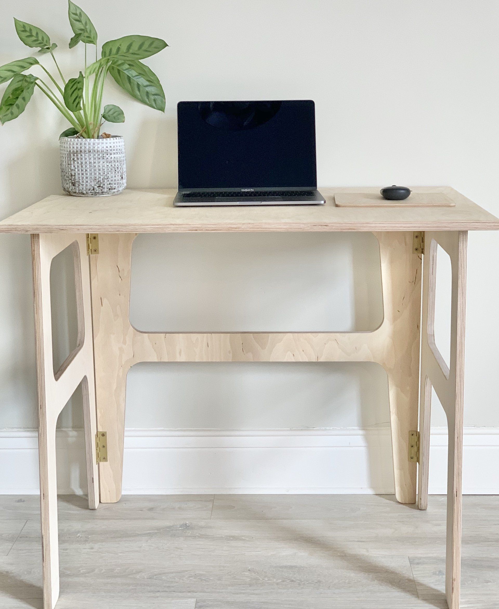 folding desk birch ply