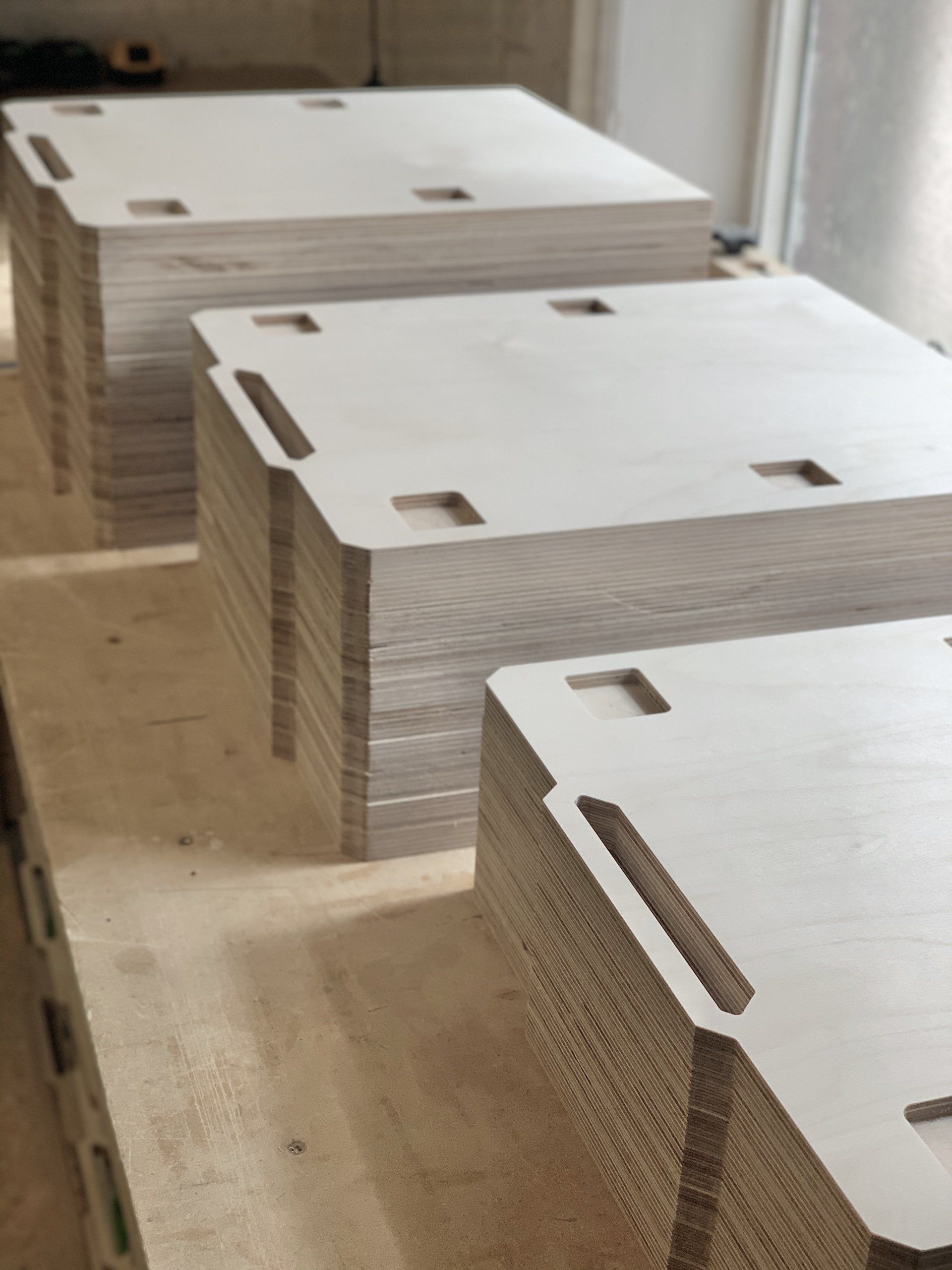 CNC cut festoon sustainer drawers