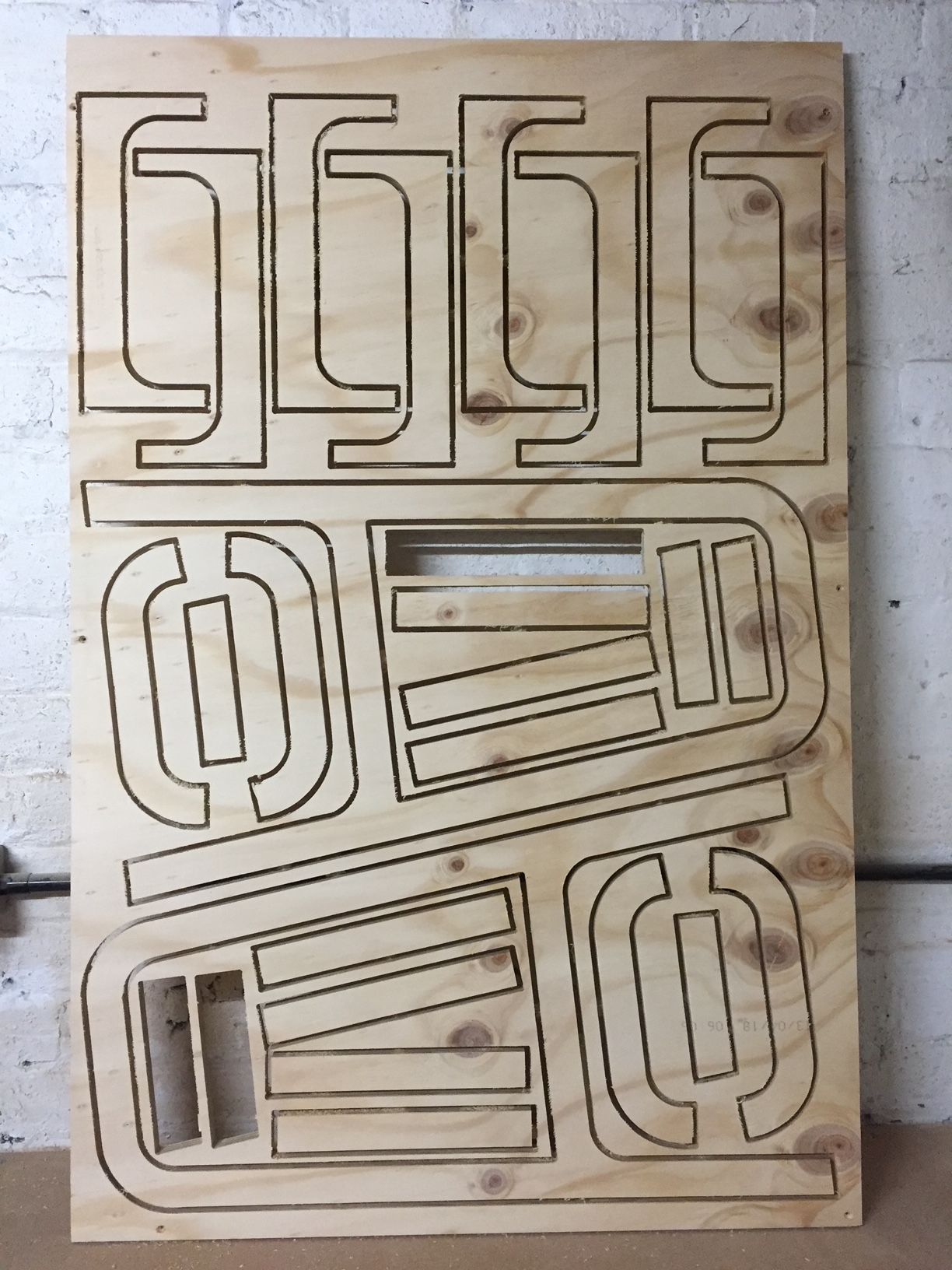 CNC cut furniture parts