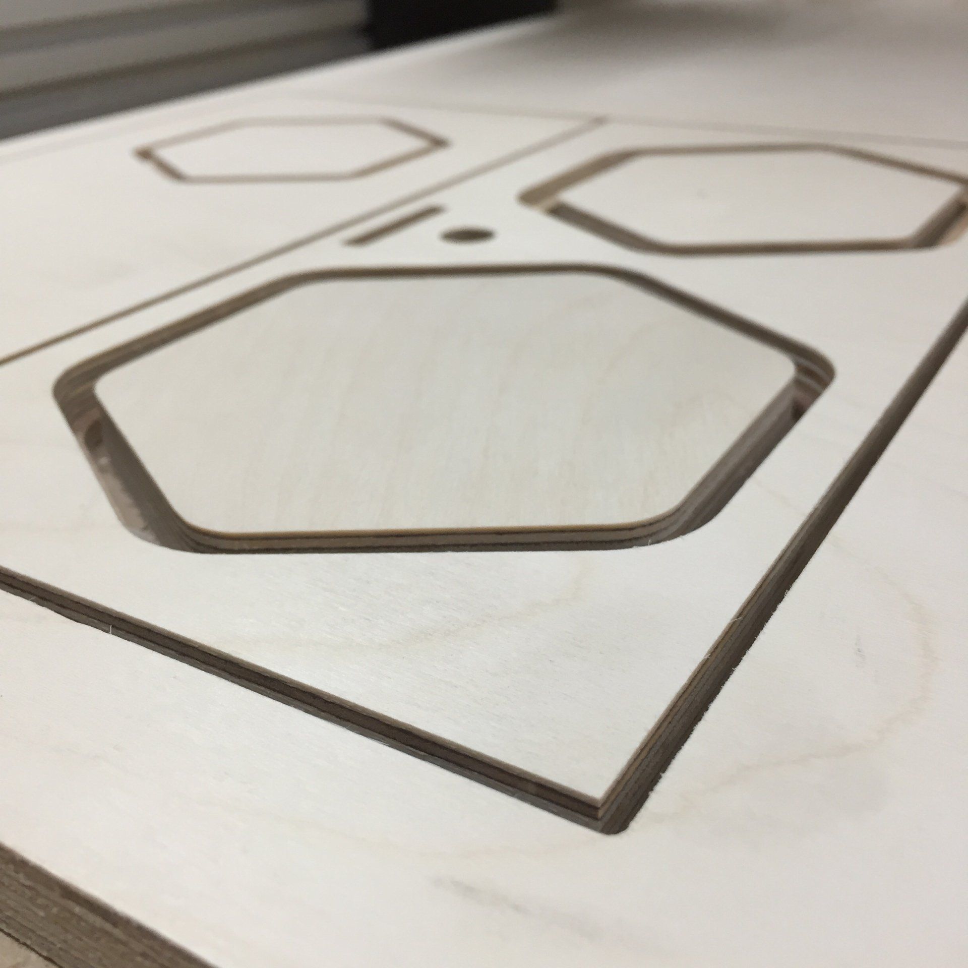 CNC cut plywood