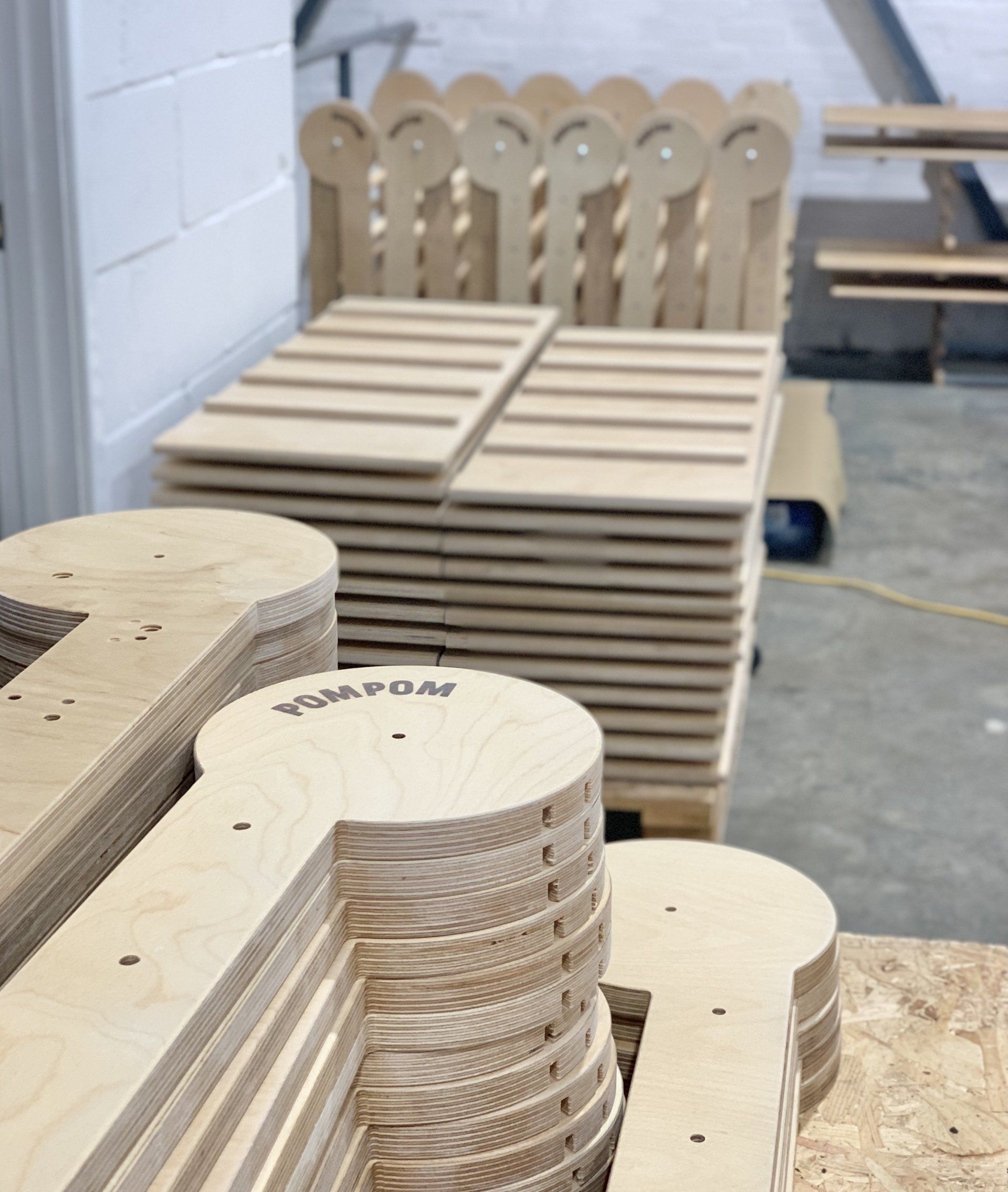 birch ply CNC cut components